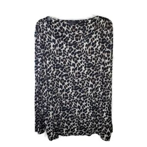 Mario Serrani Italy Animal Print Top Size XXL